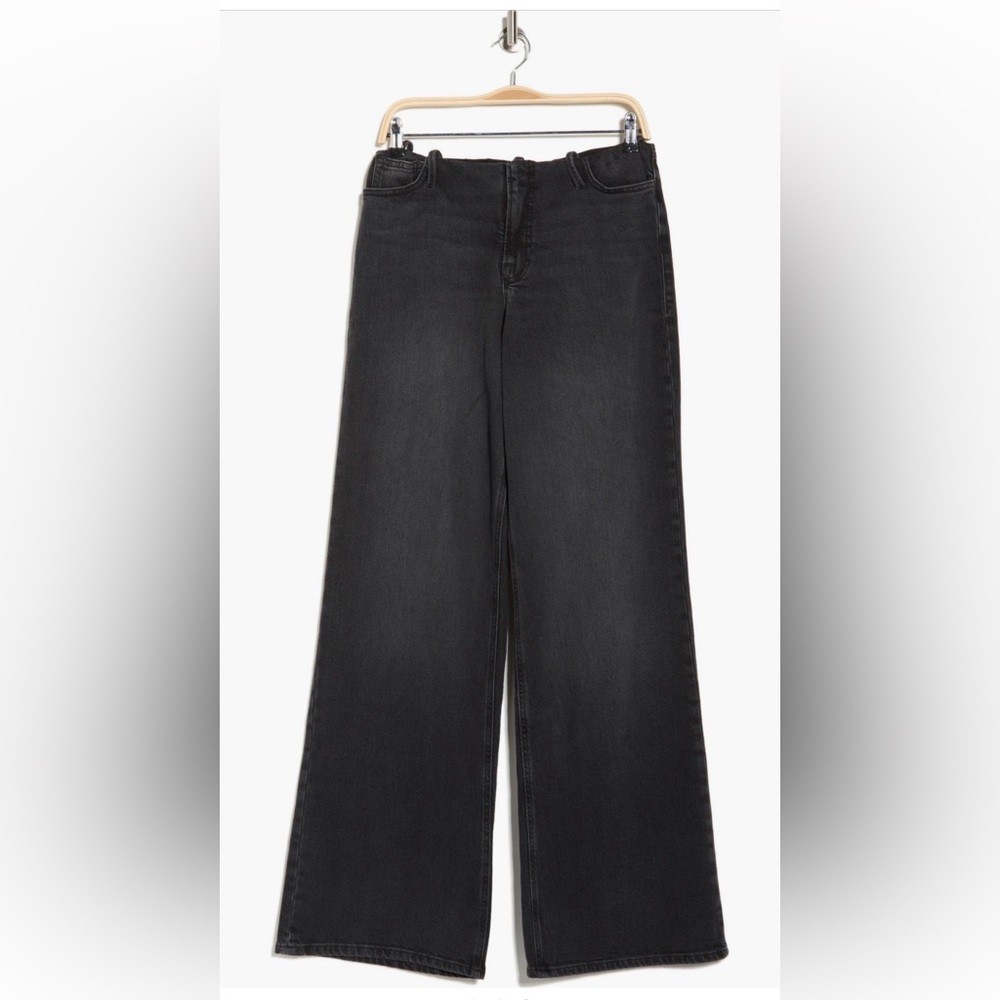 Good American Wide Leg Pull-On Jeans, BLACK, Size Large, EUC - Picture 3 of 3